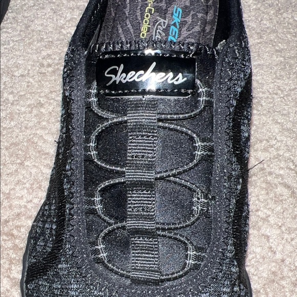 Skechers Black Relaxed Fit Slip-Ons - Picture 6 of 8